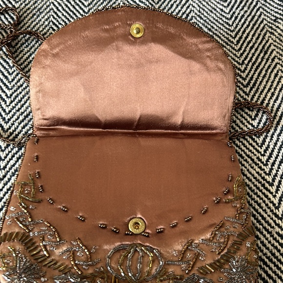 Beautiful Brown Beaded Bag - Picture 5 of 8